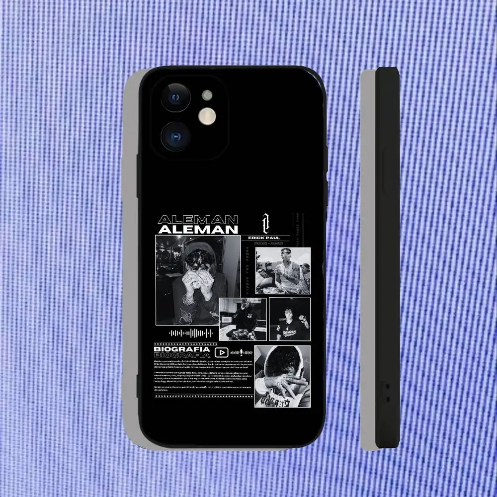 Aleman De Vuelta a las Andadas 電話ケース iPhone 17、16、15、14、13、12、11、Pro、Max、Plus、Air、X、XS、XR、SE、8、7、ミニ、ソフトブラック Funda 用