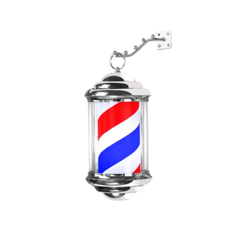 LED barber shop turn light 28/38cm outdoor wall-mounted waterproof floor lamp