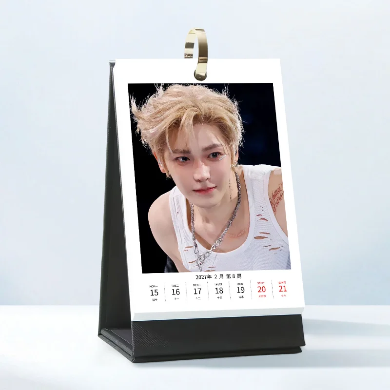 Neo Hou 2027 Desk Calendar New Merchandise Creative Weekly Desk Calendar – Celebrity-Themed Birthday Gift Hou Ming Hao