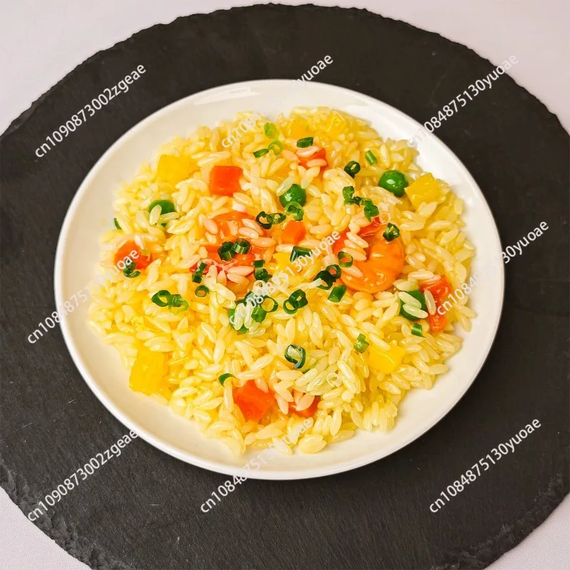 Mexican Hand Fried Rice Simulation Realistic Fake Food Model Lifelike Decoration Photography Restaurant Window Display Ham