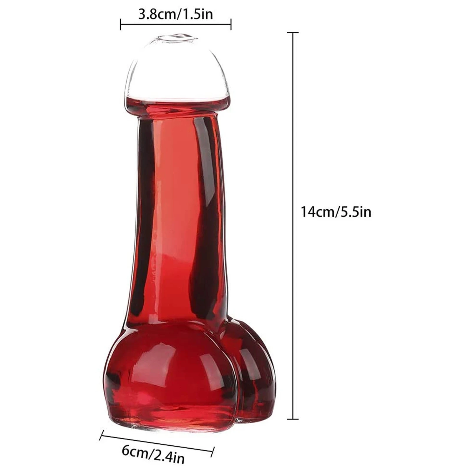 Creative Genital Dick Penis Cocktail Glass Cup Mug Bottle Glass Hot New for Party Beer Cup Funny Interesting Cups Mug Bottle