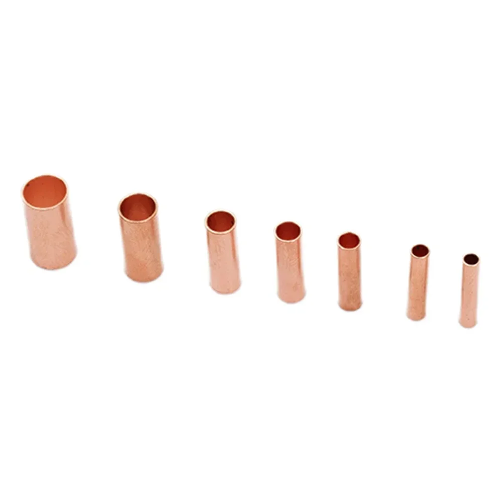 Welded Sealed Connectors Terminal Kit 250Pcs Tube Accessories Butt Wire Cable Crimp Copper Ferrule Replacement