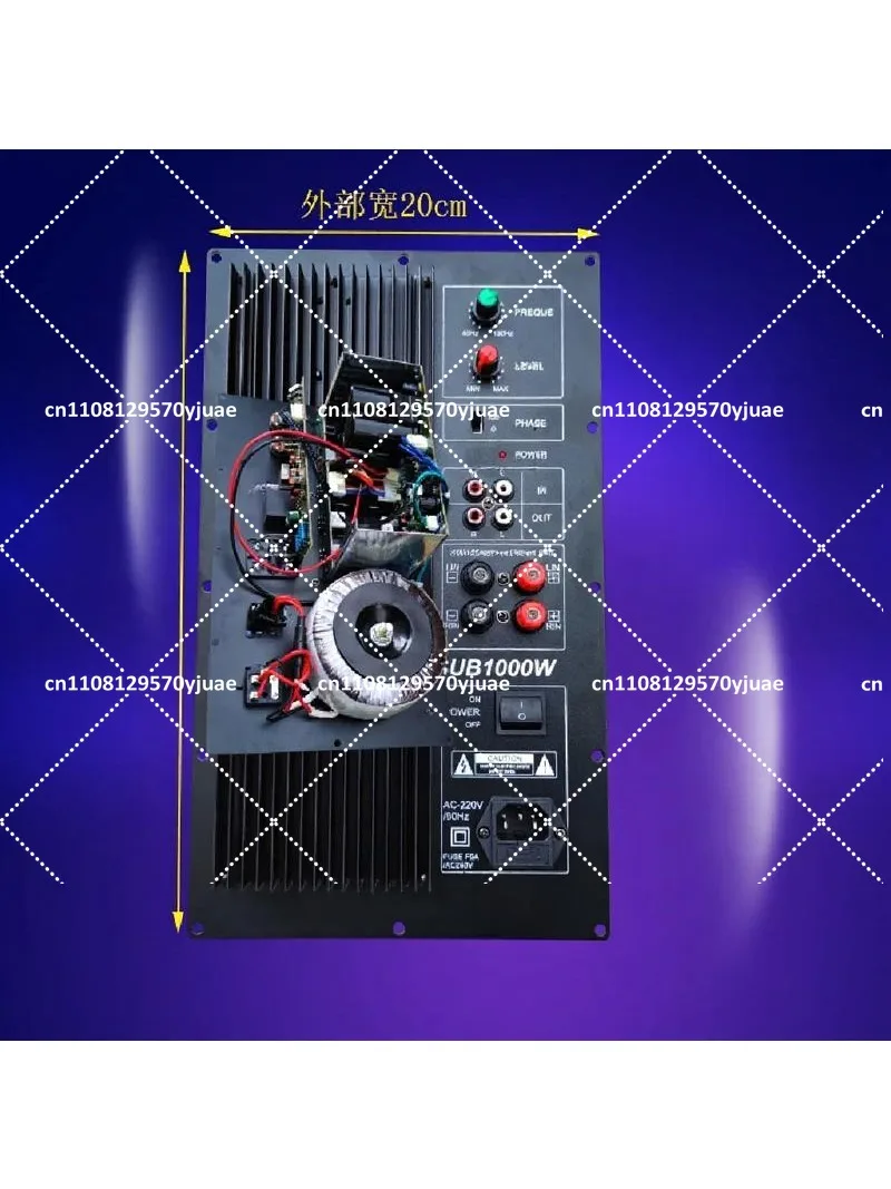 1500W High-Power Subwoofer Amplifier Board for 18 Inch Bass Active Subwoofer with 8 Large Tubes