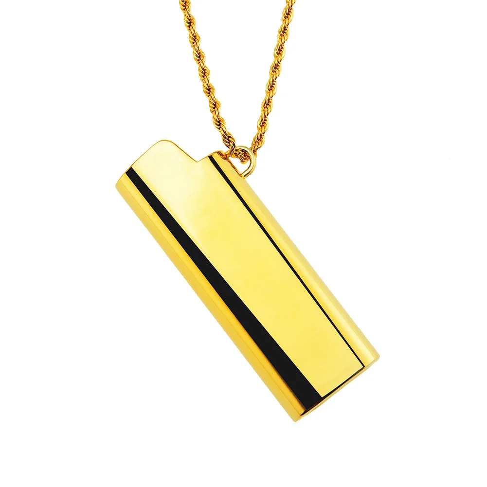 Fashionable and trendy men's set, container decoration pendant, necklace pendant, suitable for men's gifts, daily parties