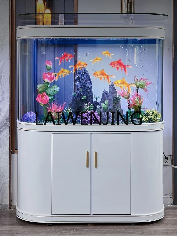 Fish Tank Living Room Screen Household Glass Change Water Bottom Filter Mute Light Luxury Medium Aquarium