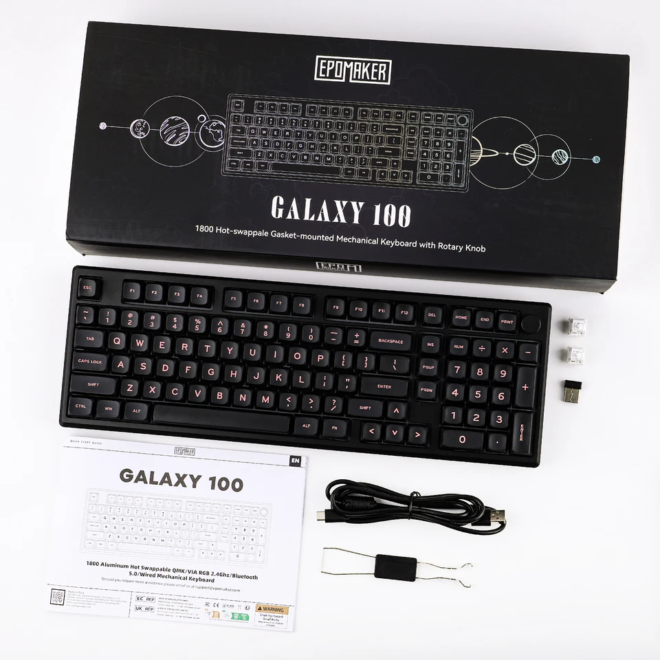 美品　EPOMAKER GALAXY 100 S65a26de5dc6b4b53ac1eef28ad852