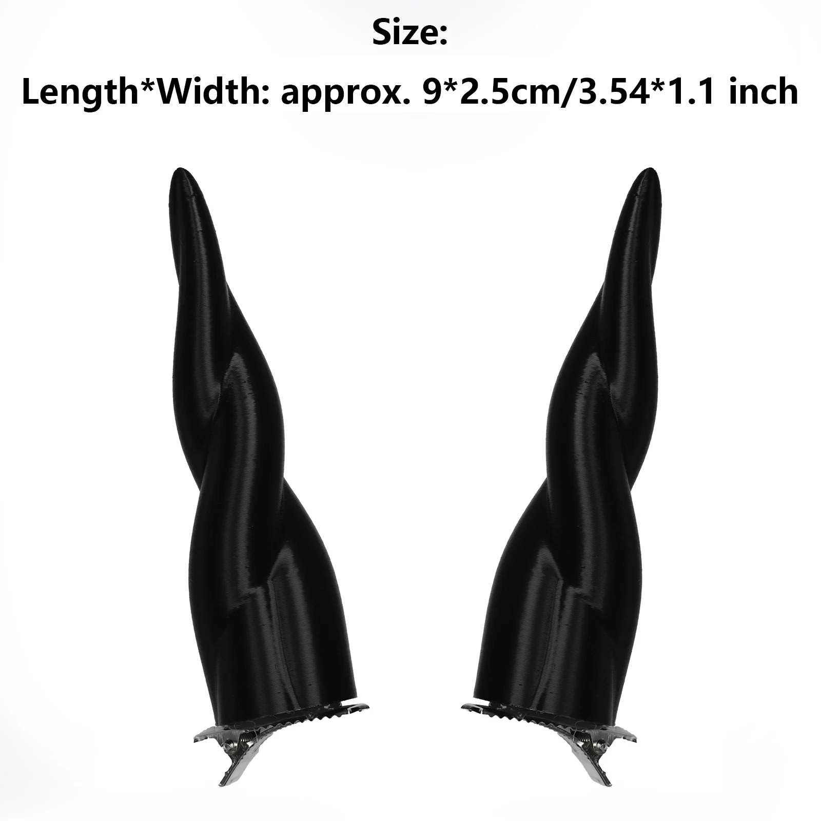 Halloween Cosplay Demon Horn Hairpin Props Animals Beast Horn Hair Clip Headwear for Easter Parties Comic-Con Costume Accessory
