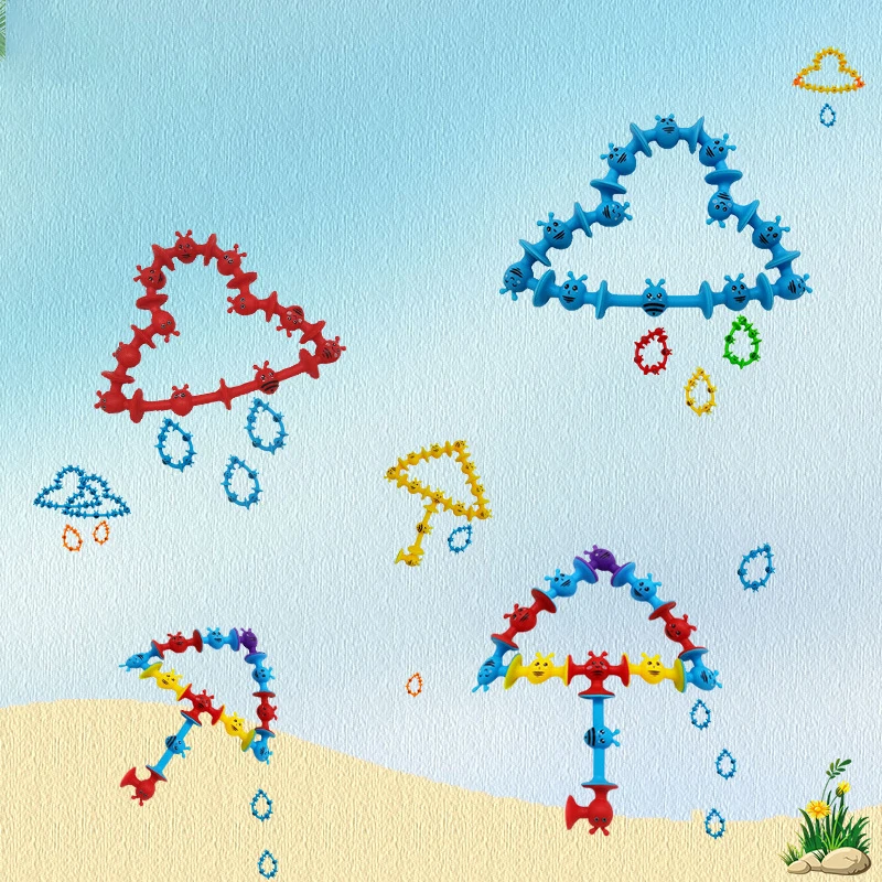 Bienen-Saugnapf-Spielzeug, weiche Bausteine, Pop-Sauger, kleines Wurf-Dart-Set, interaktives Eltern-Kind-Spiel, Geschenk für Kinder – Detail 10