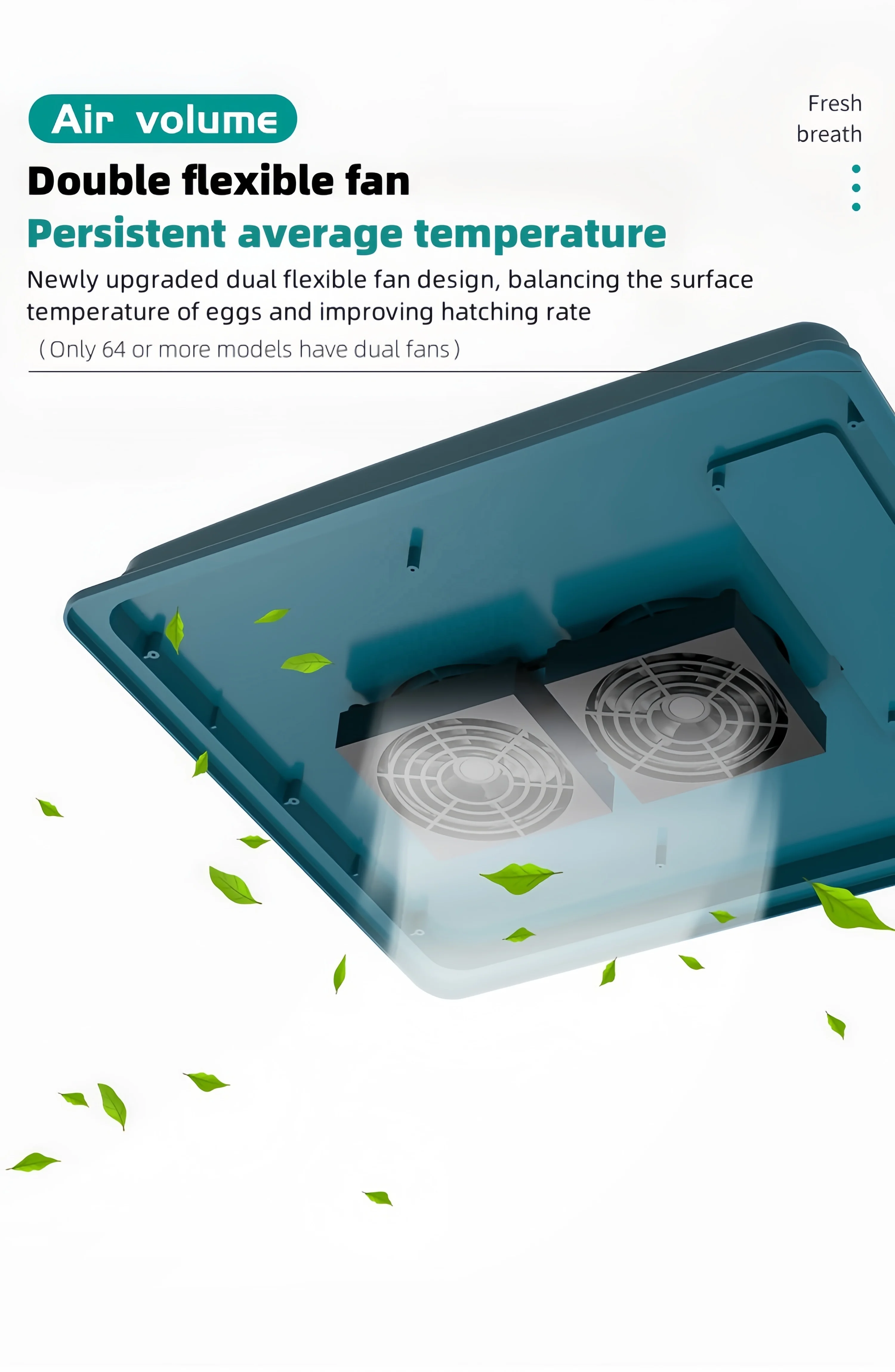 حاضنة الدجاج الأوتوماتيكية مع جزء الرمح لحاضنة 120 بيضة