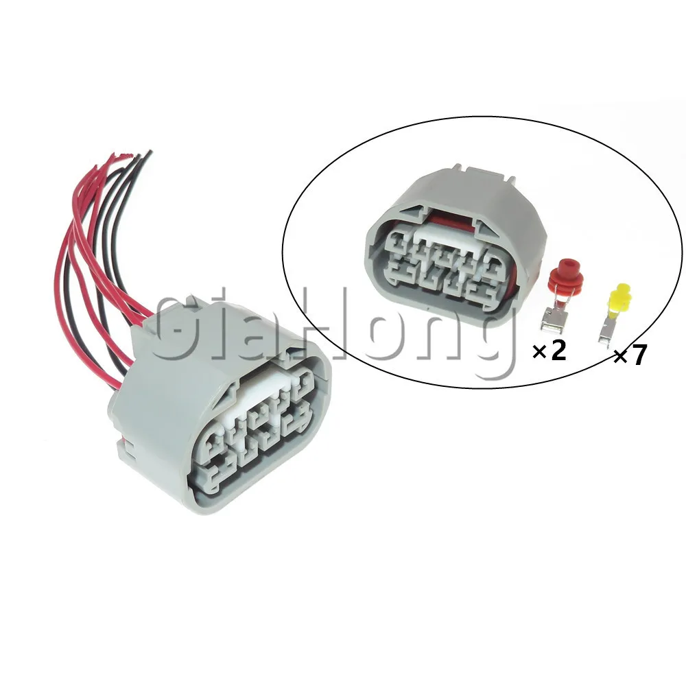 

Комплект из 9-контактных водонепроницаемых разъемов серии 2.2/4.8 для автомобилей, электрическая вилка, автоаксессуары 90980-11784, 7283-1296-40