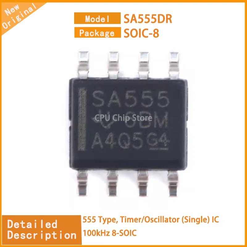 50Pcs/Lot New Original   SA555DR SA555  555 Type, Timer/Oscillator (Single) IC 100kHz 8-SOIC