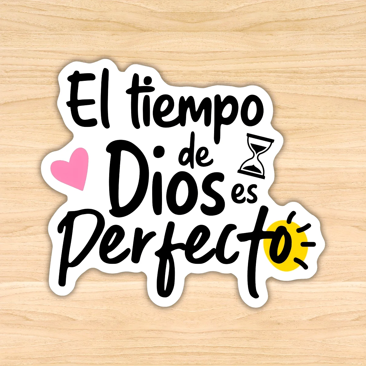 Religious God's Time Is Perfect Stickers Durable Decals for Cars Motorcycles Helmets Ceramic Glass & Metal Surfaces W79