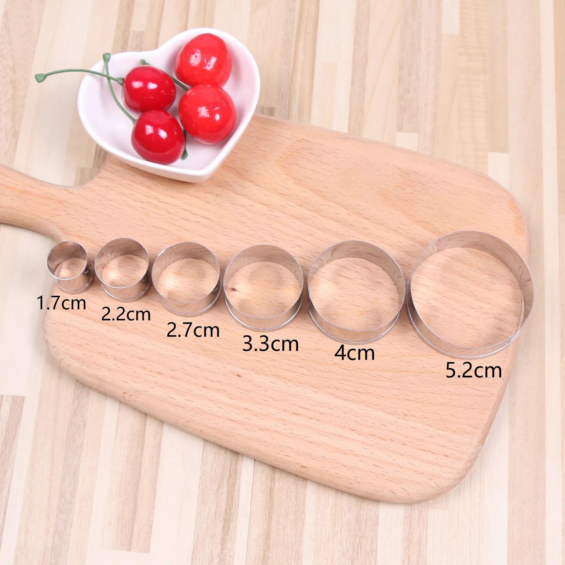 Art And Craft Vegetable - Zestaw okrągłych foremek do cukru ze