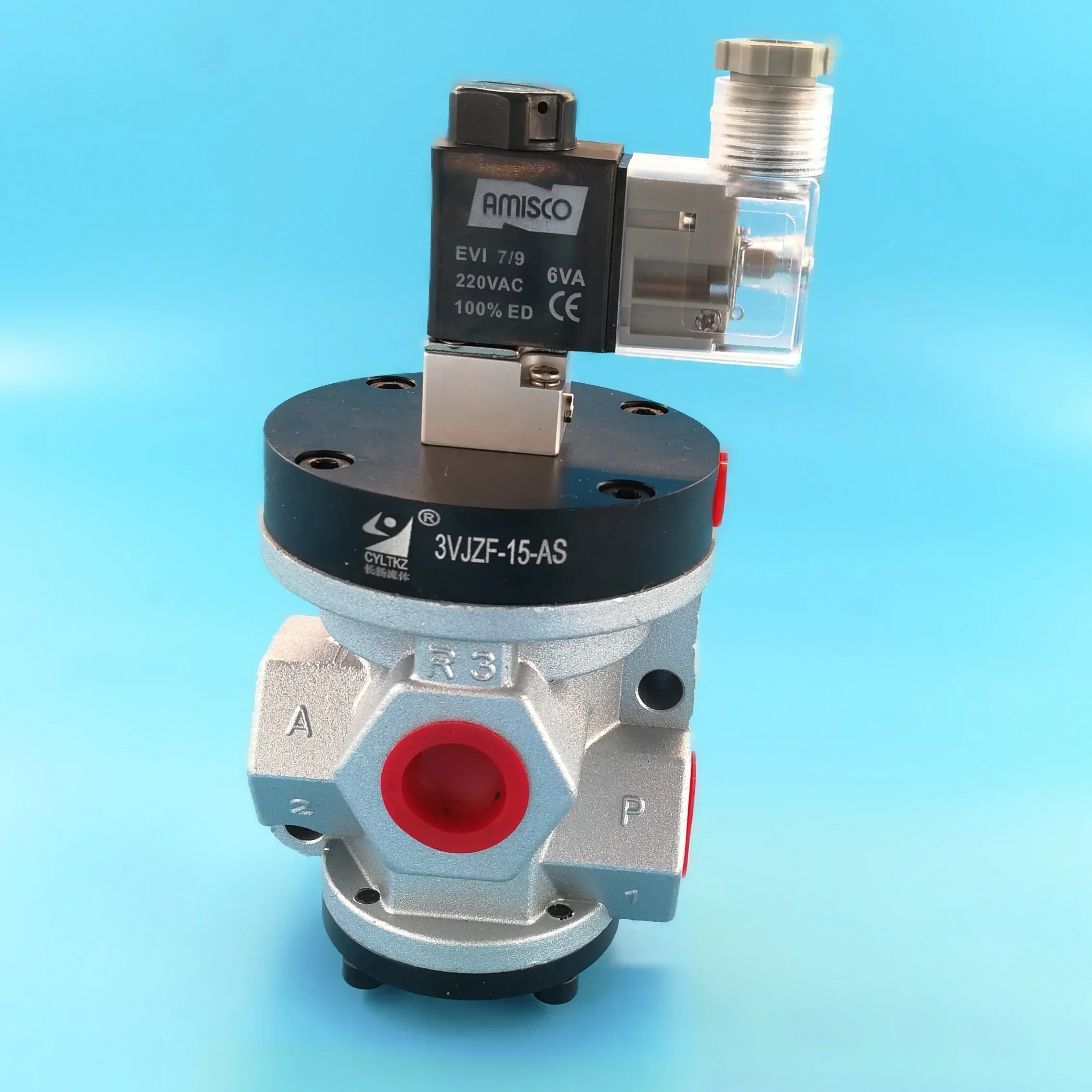 

CYLTKZ 2-position 3-way globe valve 3VJZF-15-AS external pilot solenoid valve Paper cutting machine solenoid valve