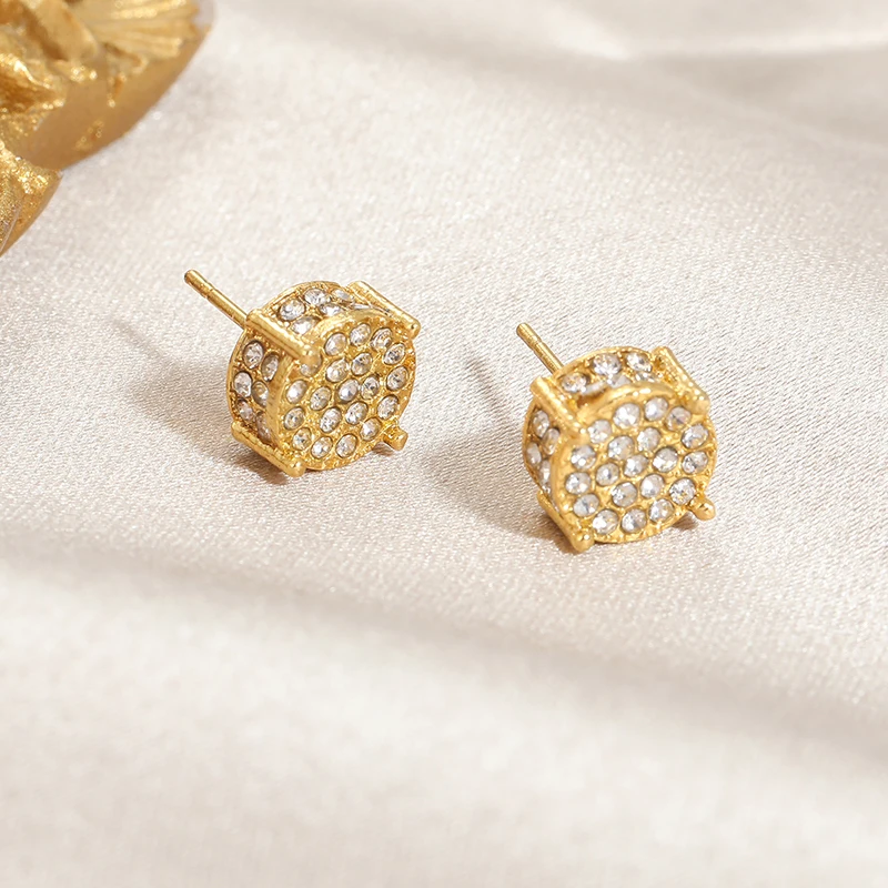 Elegant Fashion Luxury Creative Round Zircon Earrings Natural Zircon Earrings Women\'s Earrings Jewelry Wedding Engagement Weddin