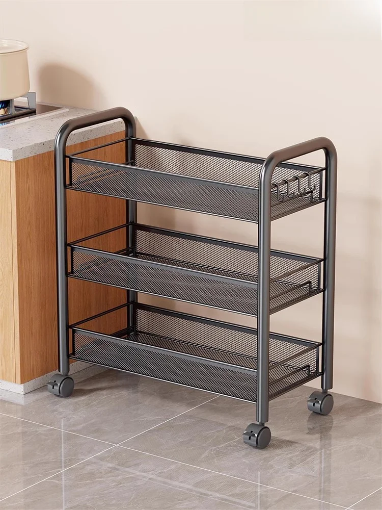 

Кухонная многофункциональная мобильная корзина для хранения овощей Ra, многослойный органайзер Sna elf, маленькая тележка, скандинавский Sle Iron