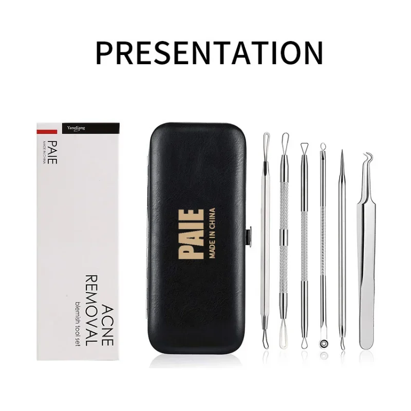 Blackhead Remover Tool Comedones Extractor Acne Removal Kit for Blemish Whitehead Popping 5 Pcs Zit Removing for Nose Face Tools