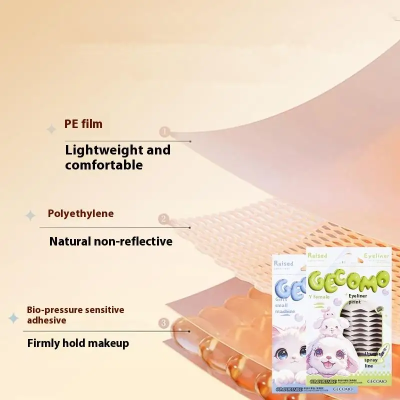 Adesivo sigillo per eyeliner da 120 pezzi Resistente all'acqua Resistente al sudore Raccordo per benda sull'occhio gonfio che regola lo patch per eyeliner per occhi