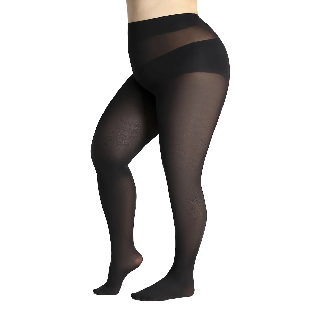 

Классические женские черные колготки оверсайз в одной упаковке