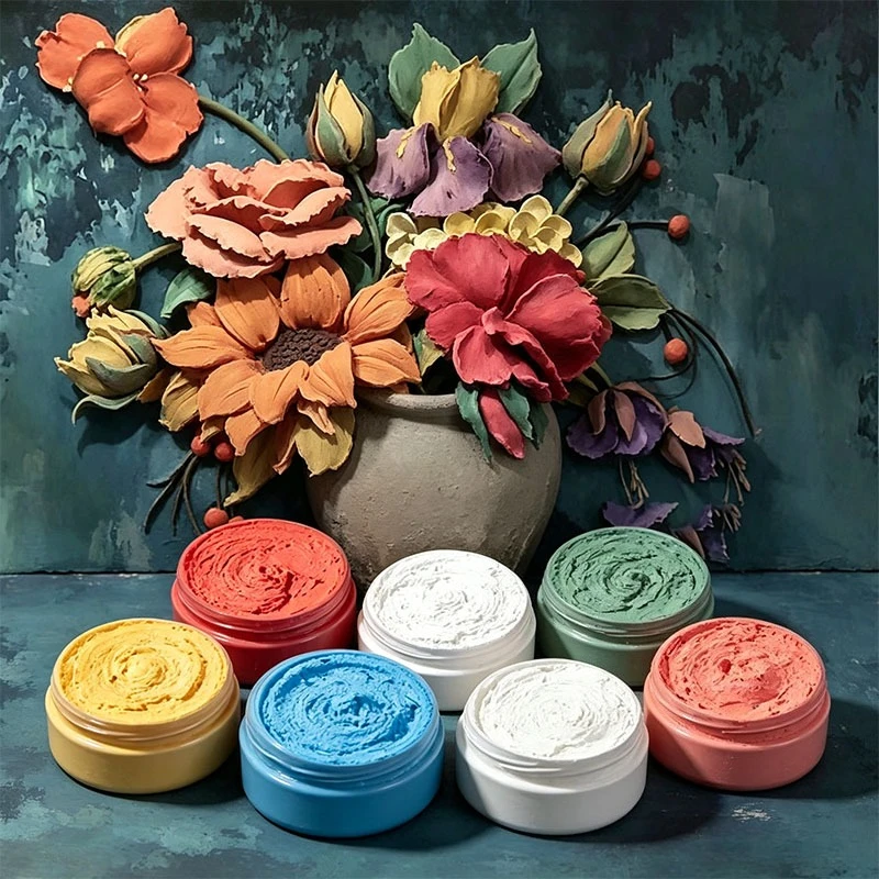 Moulding Paste 200g 450g Sculpture Texture Paste Acrylic 3D Relief Painting DIY Handmade Art Decor Material