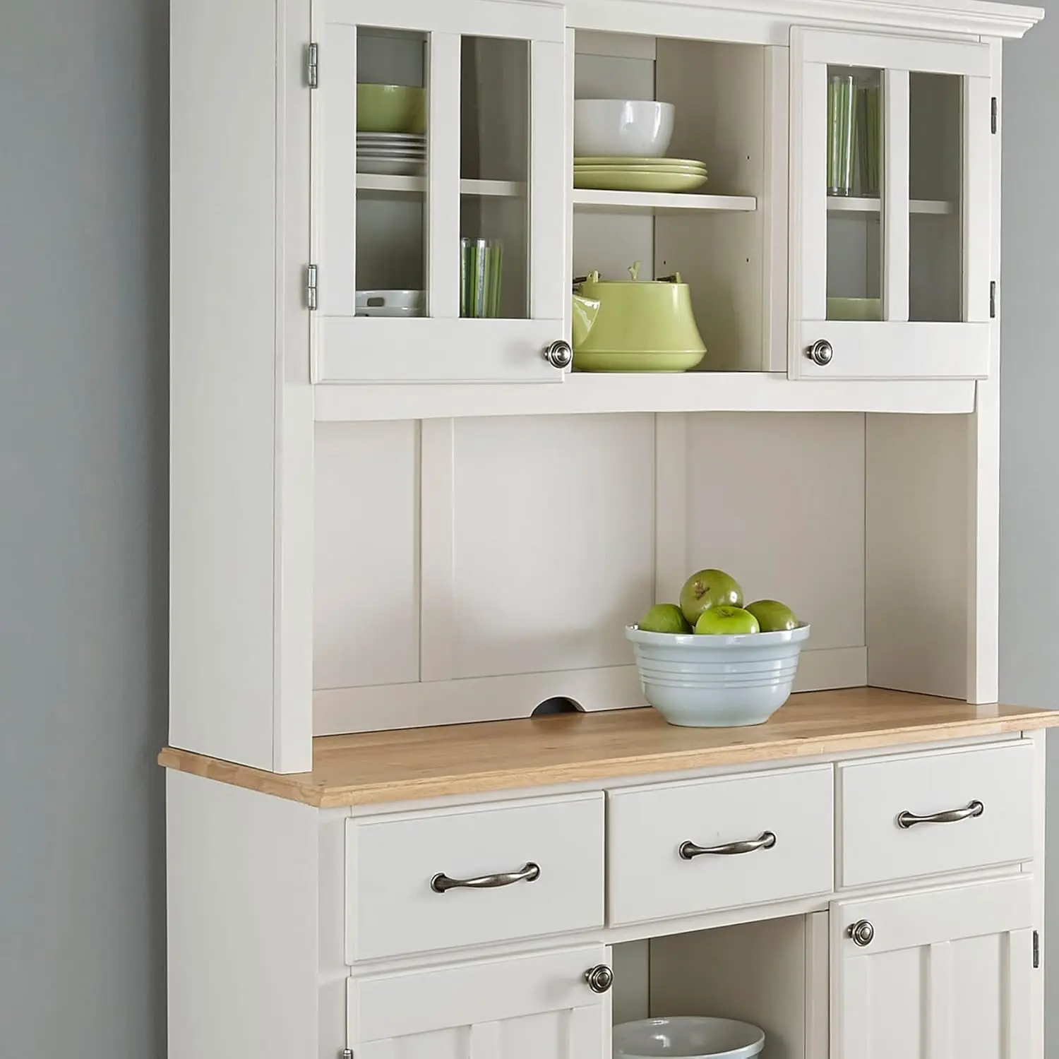 aparadores-buffets-credenzas, Servidor com Hutch, Off White