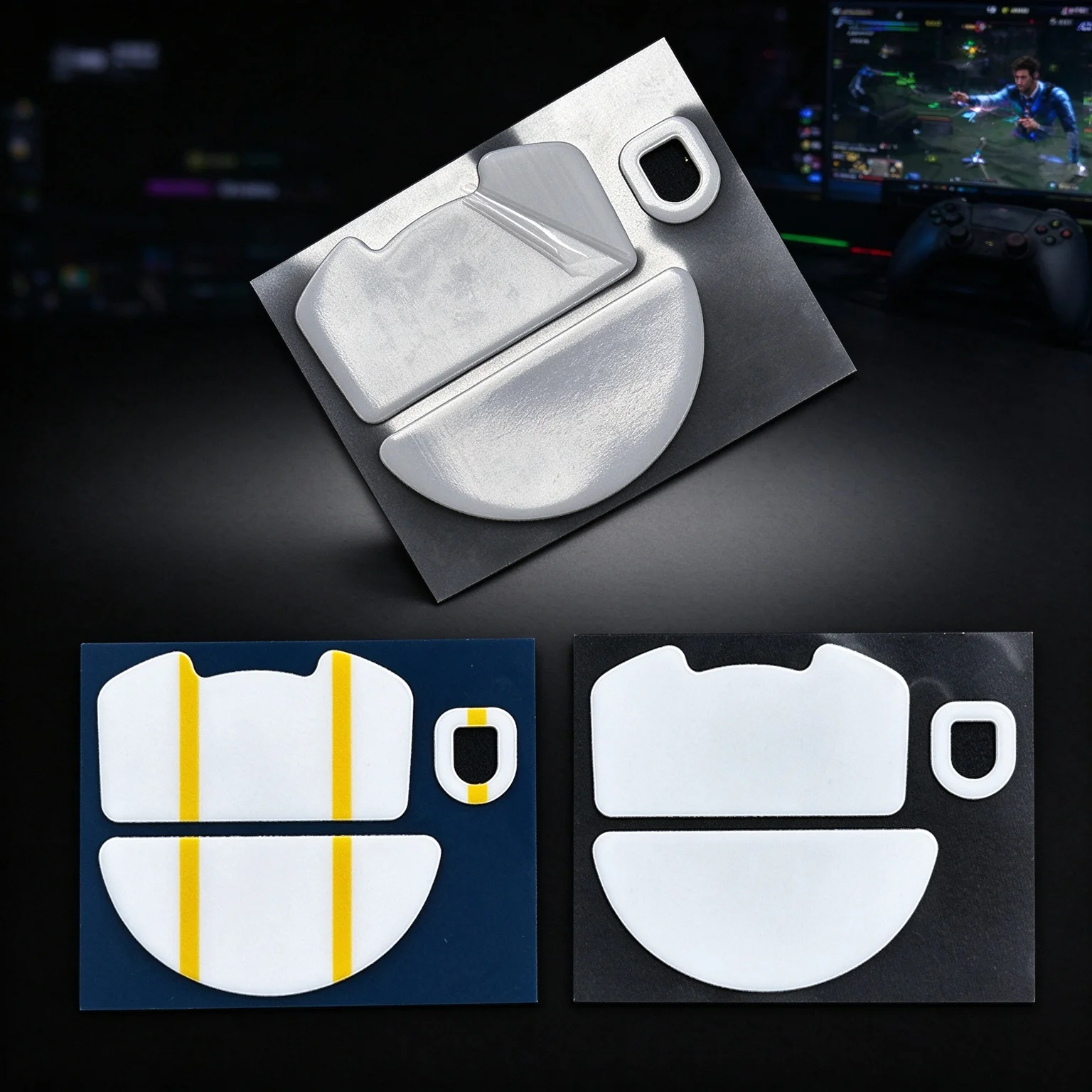 1 Pack ICE Enhanced Standard PTFE Mouse Skates Feet,Smooth Wear Resistant Glide Replacement Foot Pads For Razer Viper V3 Pro