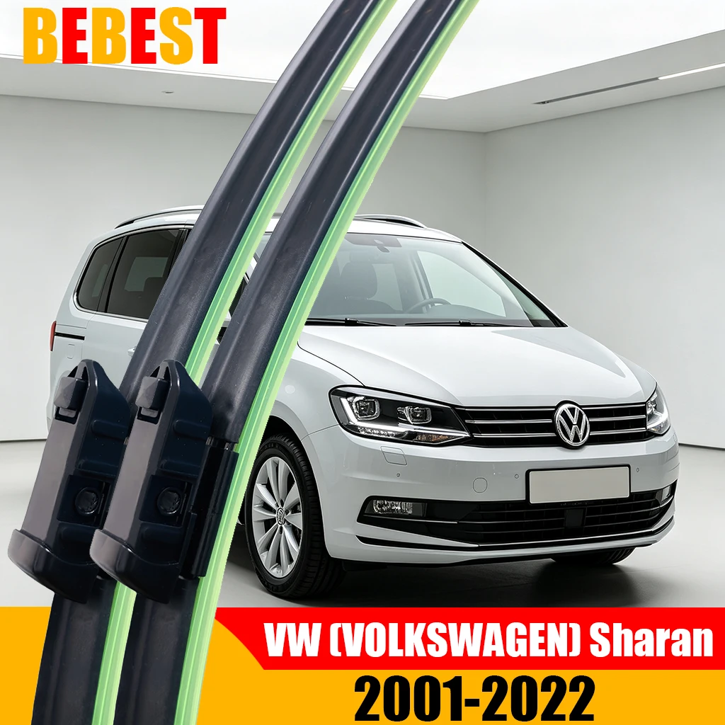 Car Windshield Wiper Blades Fit For VW Sharan Mk1 Mk2 2001-2022 MPV Front Windscreen Replacement Auto Wiper Accessories