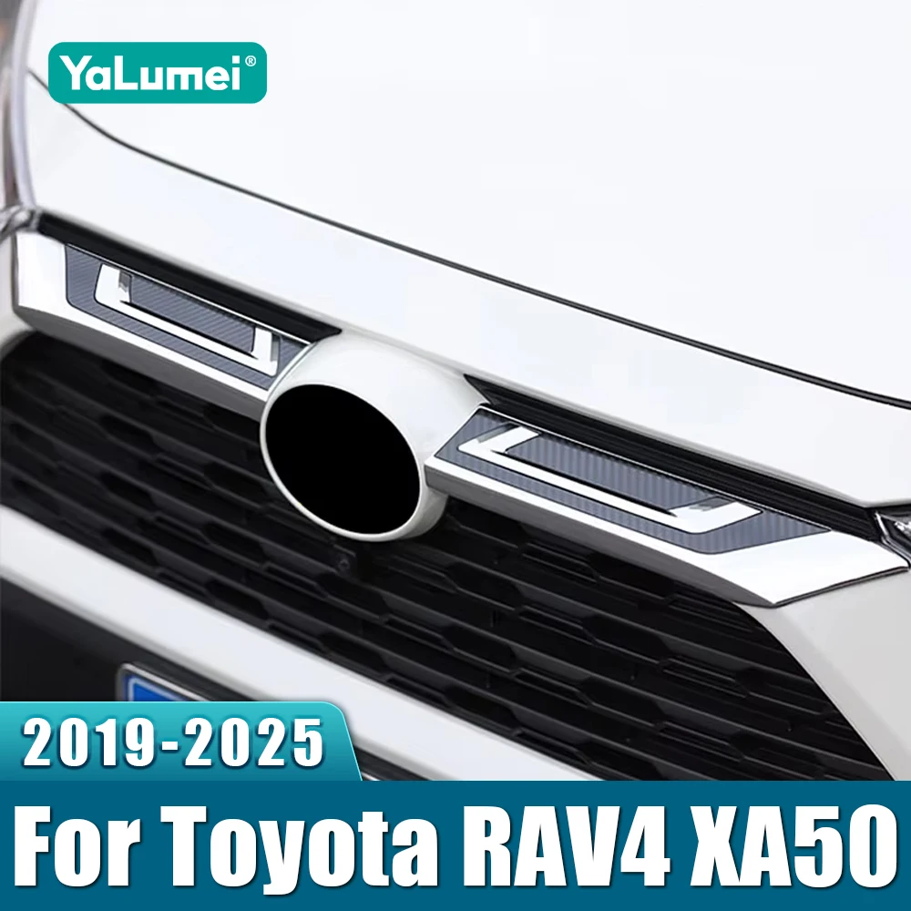 Für Toyota RAV4 XA50 2019 2020 2021 2022 2023 2024 2025 Hybrid Auto Renngrills Frontgrill Zierleisten Abdeckung Zubehör