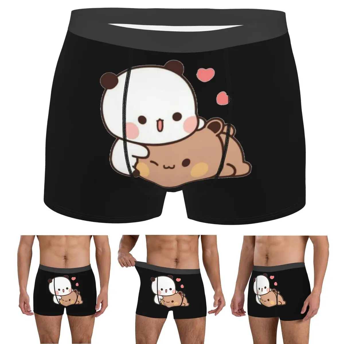 

Boxer Underpants Shorts Bear And Panda Bubu Dudu Balloon Panties Men Ventilate Underwear for Homme Man Boyfriend Gifts