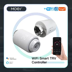 Tuya Smart WiFi Thermostatic Radiator Valve Actuators Remote Home Heating Temperature Controller Alexa Google Home Voice Control