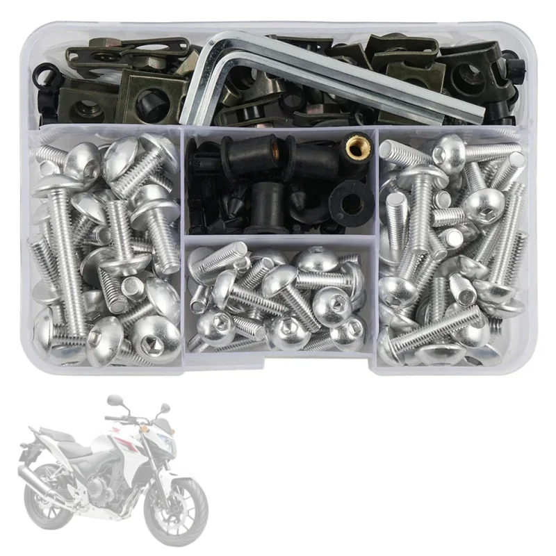 190 STKS Motorcycle Voorruit Kuip Bouten Fastener Clip Schroeven Kit Voor SUZUKI GSXR 600 750 1000 K1 K2 K3 K4 K5 K6 K7 K8 K9 K10