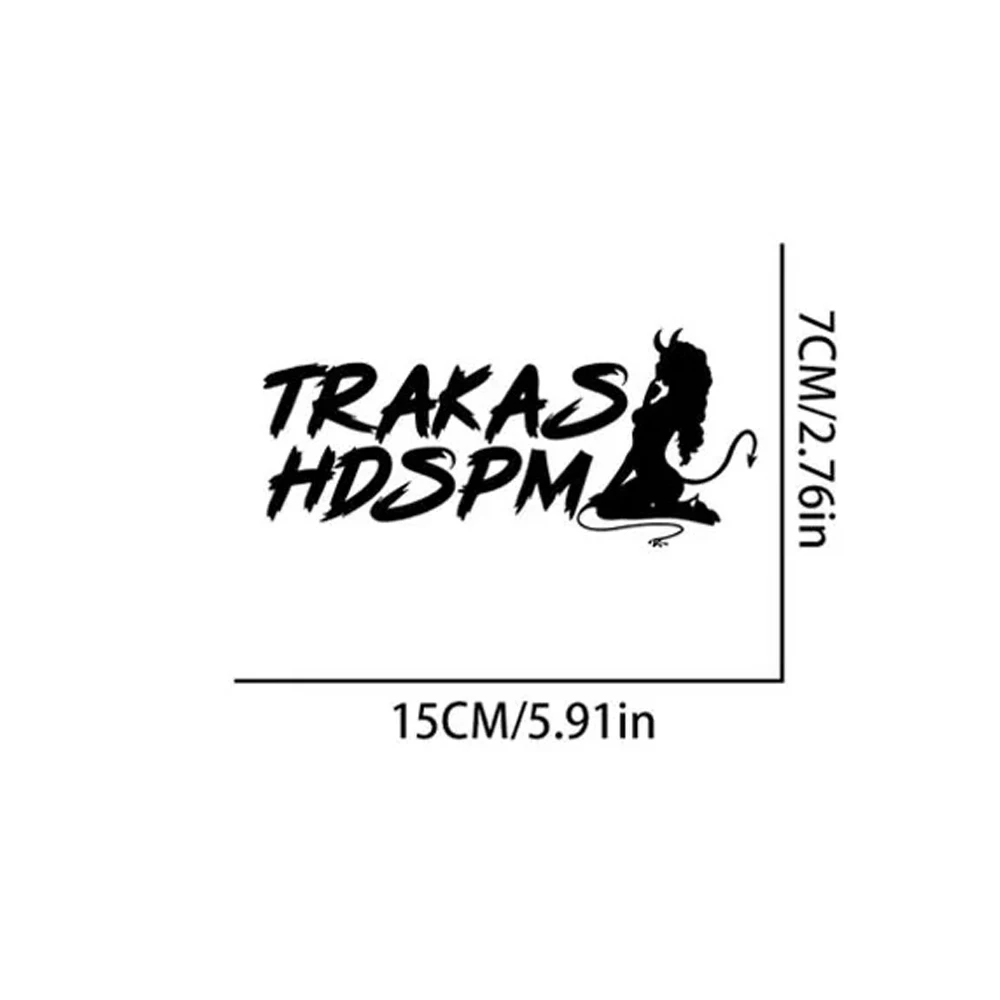 TRAKAS HDSPM-pegatinas divertidas para motocicleta, impermeables, carenado frontal, tanque de combustible, bricolaje, ventana de coche, cuerpo, calcomanías de vinilo duraderas, 1 ud.