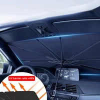 Automobile Sunshade Front Windshield Sun-proof and Heat-insulating Car Curtain Baffle Cover Foldable Car Interior Products Amagi 4