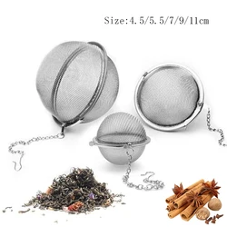 1-5pcs Stainless Steel Tea Infuser Sphere Locking Spice Tea Ball Strainer Mesh Infuser Tea Filter Strainers Kitchen Accessories