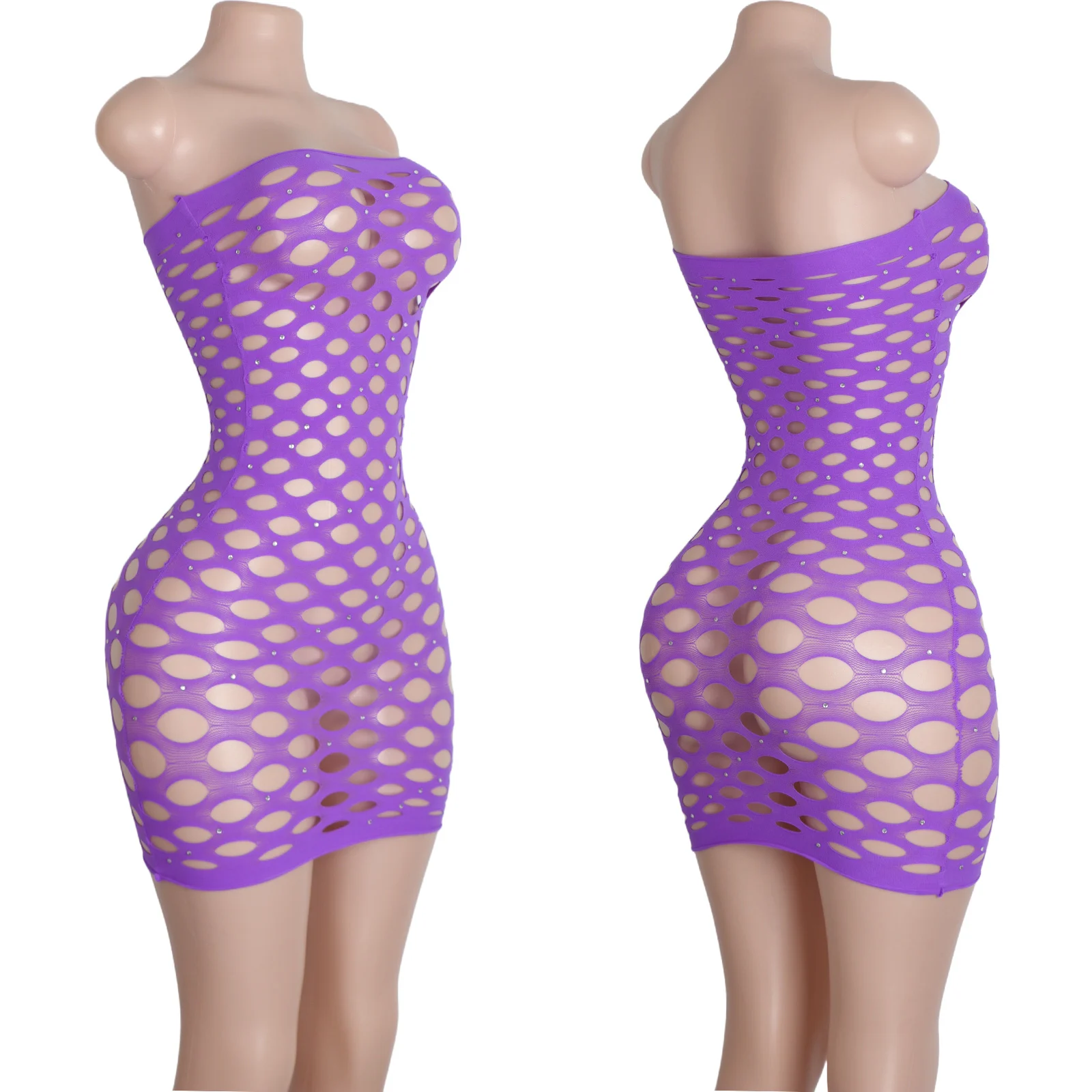 

Sexy Mesh Fishnet Skirt Dancewear for Women Exotic Club Performances Stripper Styles Trendy Nightclub Outfits Wholesale Apparel