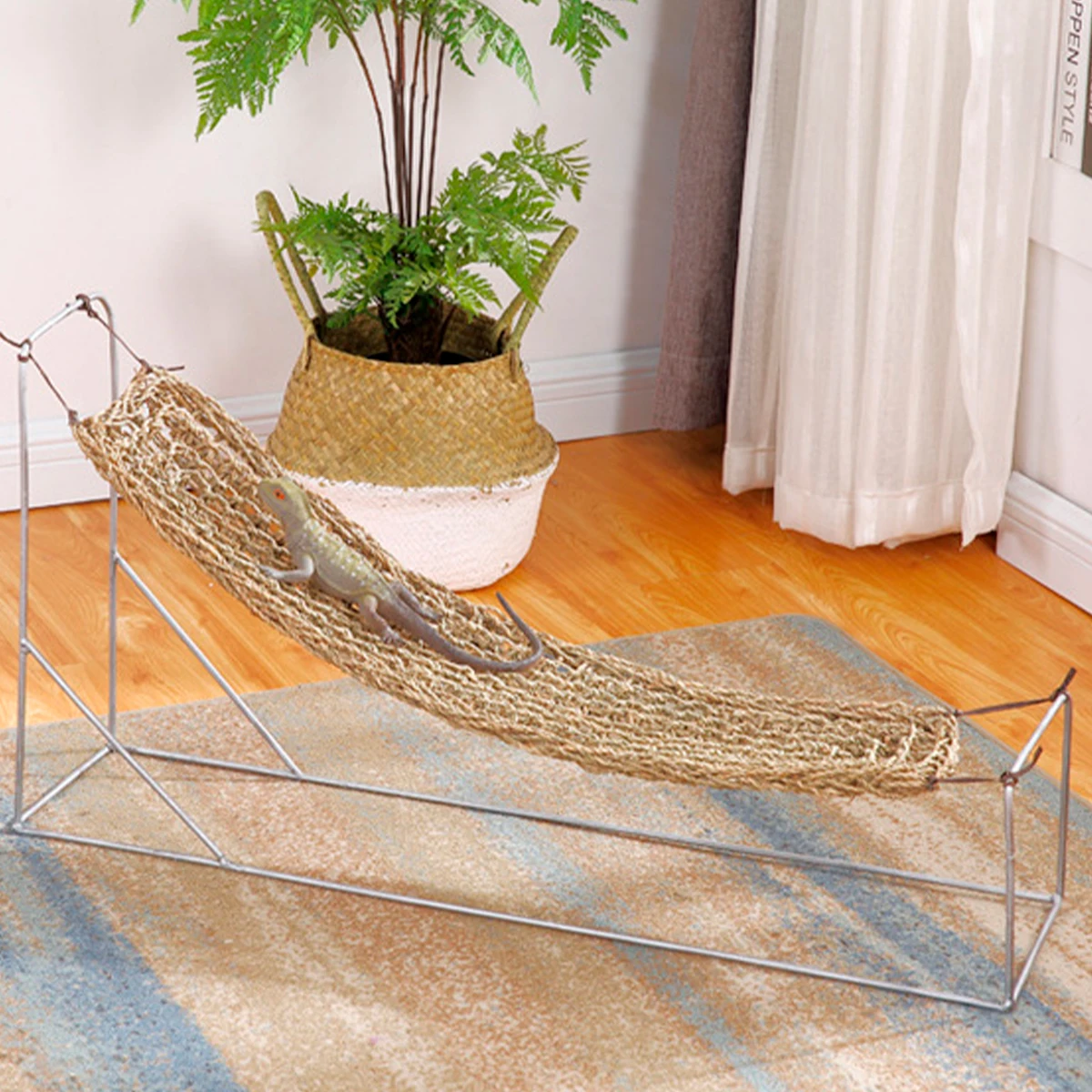 Reptile Hammock Terrarium Decoration Lizard Lounger Crabs Geckos Hanging Swing Bed Birds Reptile Mats Pet Swing Toys Pet Supplie