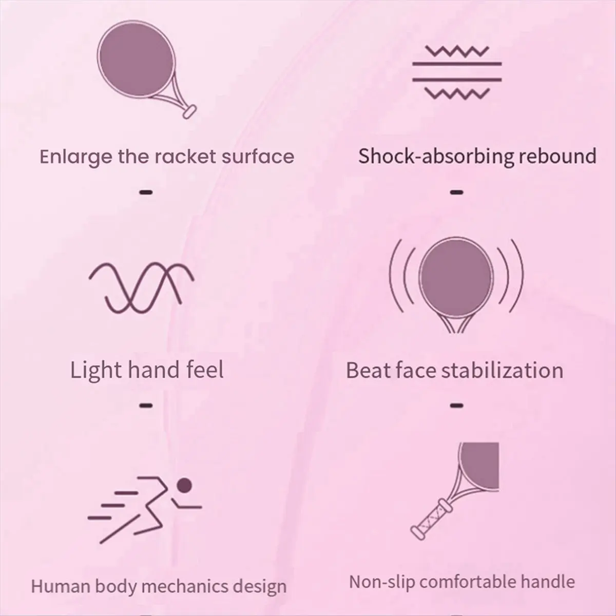 مضرب تنس ABJV للبالغين من ألياف الكربون الاحترافية الناعمة من مادة EVA مع حقيبة مضرب