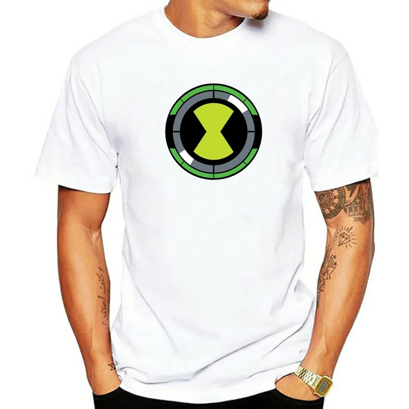 Мужская футболка Ben10 Omnitrix symbol, белая женская футболка