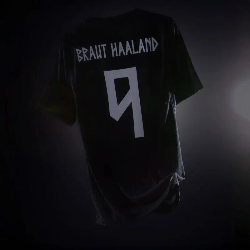 Nouveau Maillot de Football Concept Haaland Norvège 2026 pour Homme – T-shirt Sport Décontracté à Séchage Rapide à Manches Courtes