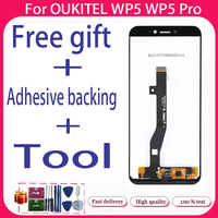 For OUKITEL WP5 WP5 Pro + LCD Display + Touch Screen+Free adhesive backing+Tool