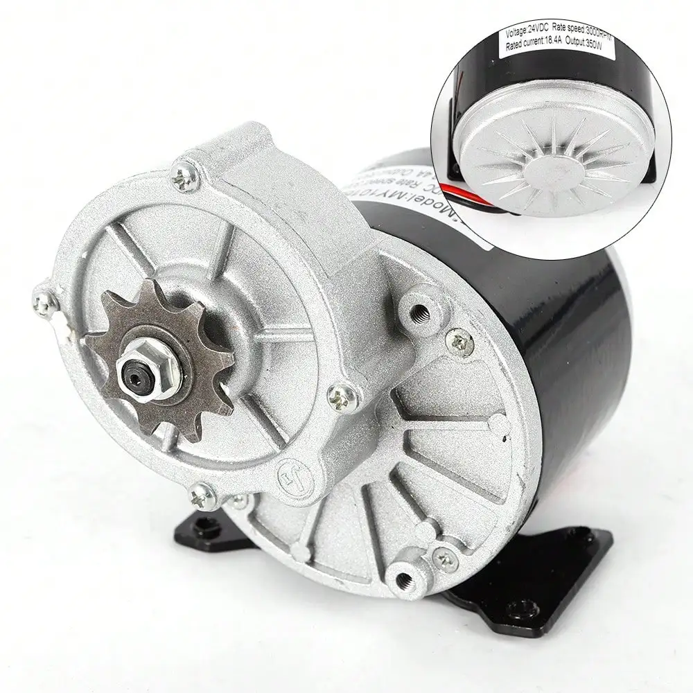 

Gear Reduction Electric Motor 24 Volt 350 Watt Electric Motor W/9 Tooth Sprocket Ebike For Mini Bikes Scooters