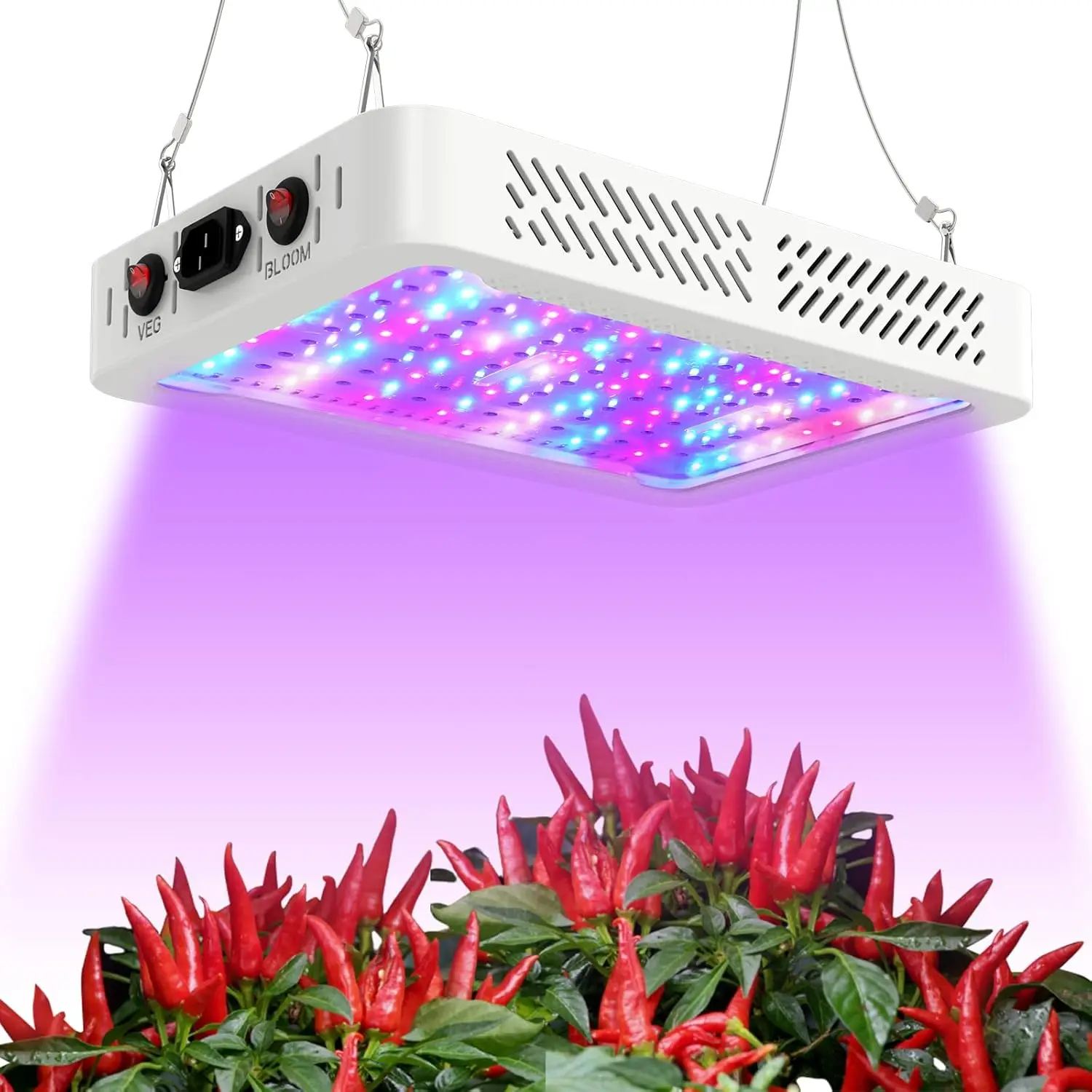 

1000W Full Spectrum LED Grow Light for Indoor Plants, Hydroponic Veg & Flower, Energy Efficient 100W