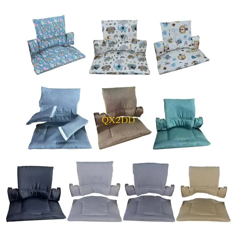 QX2D Baby Dining Chair Cushion Comfortable Toddler Feeding Chair Cover