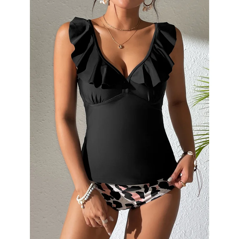 ملابس سباحة مكونة من قطعتين للنساء ملابس سباحة Huludao عارية الذراعين ملابس سباحة جديدة من الدانتيل #2