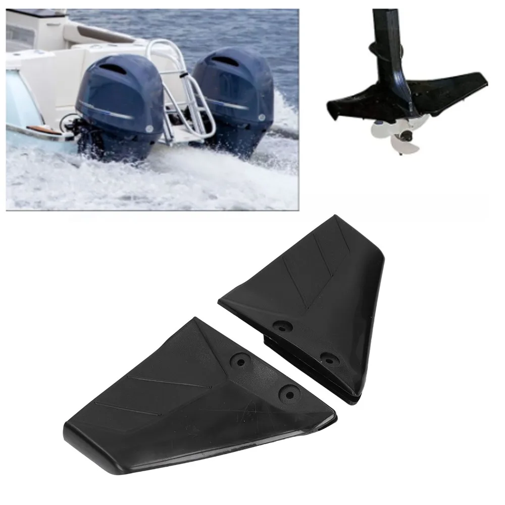 

2pcs ABS Plastic Boat Hydrofoil Stabilizer Fins Engine Component Marine Hydrofoil Bolt Nut Outboard Hydrofoil Wakeboarders