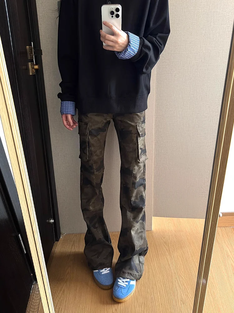 

Мужские камуфляжные рабочие брюки осенние, в стиле High Street, прямые, узкие, с расклешенным низом, для активного отдыха, различные модели