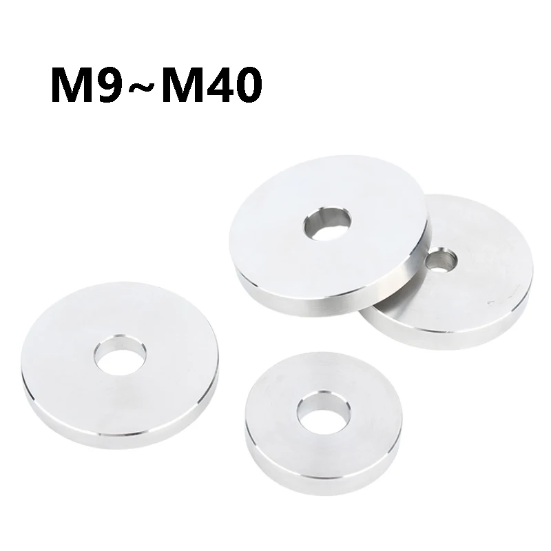 304 Stainless Steel CNC Precision Turned Flat Washers M9 M10 M11 M12 M14 M16 M20 M30 M40 High Precision Machined Spacers