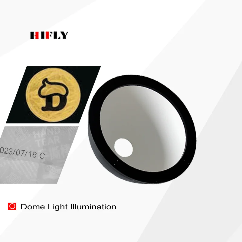HIFLY Diameter 300mm 24V Machine Vision Industrial LED Dome Illumination Light For Reflection Detection