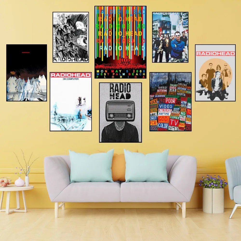 Rock Band R-Radiohead Poster Prints Wall Painting Bedroom Living Room Decoration Office Home