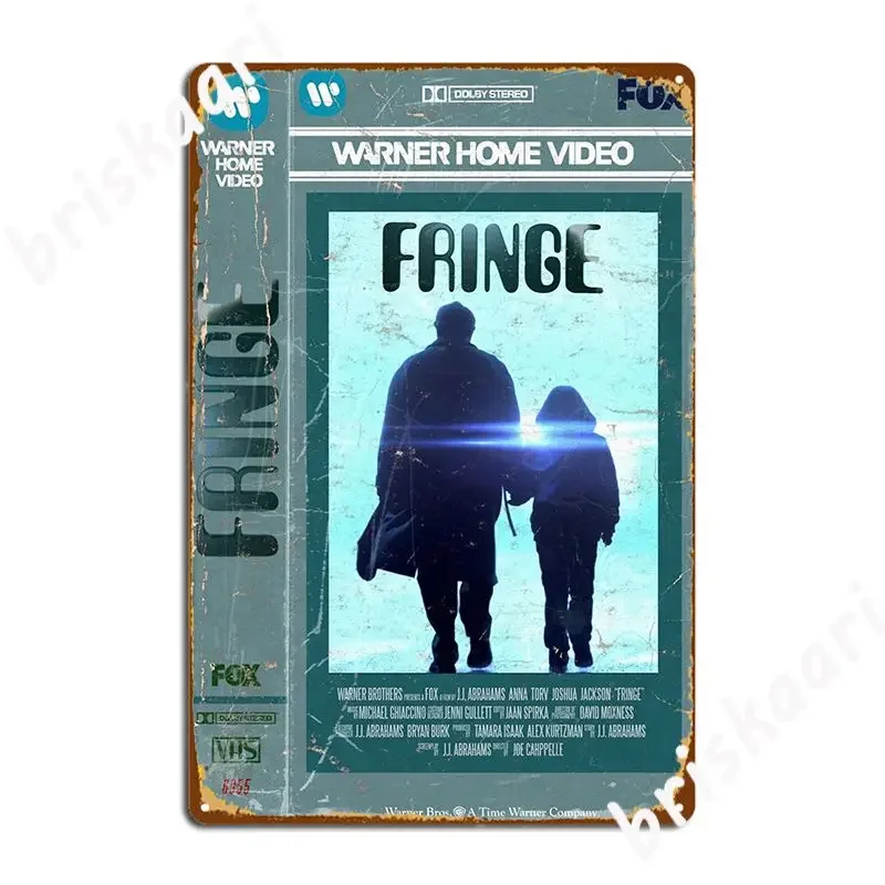 Fringe Vhs Poster Metal Plaque Custom Garage Decoration Kitchen Club Party Tin Sign Posters